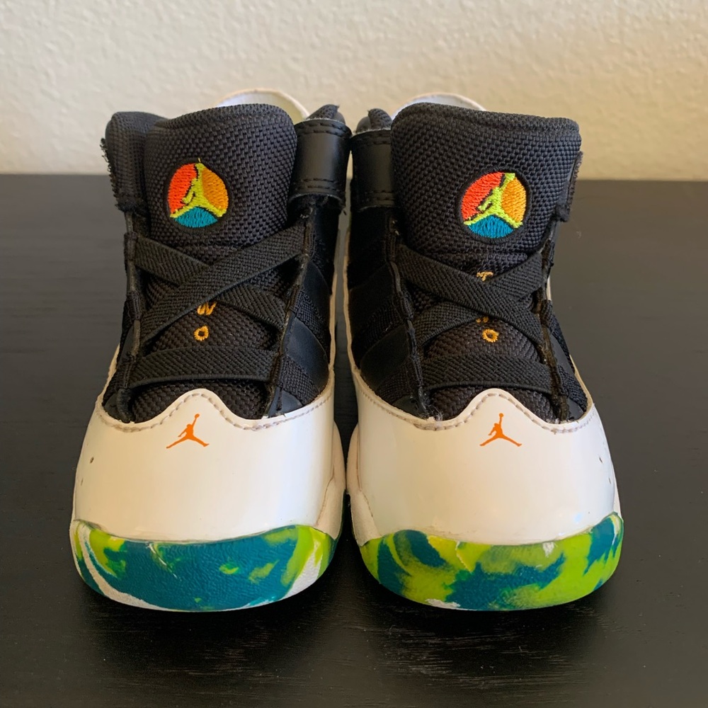 Nike Air Jordan 6 Rings High Top Sneakers TD Boys 7C Basketball Shoes 942780-038